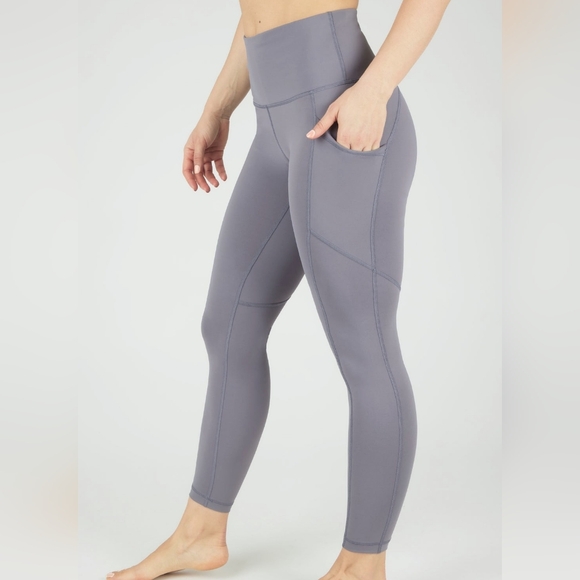 90 Degree By Reflex Pants - NWT 90 Degree by Reflex Grey Squat Proof High Waist Legging Size XS
